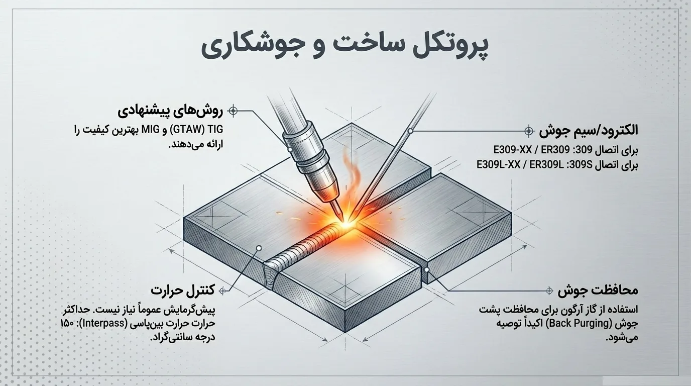 فرآیند تولید ورق استیل 309 و 309S