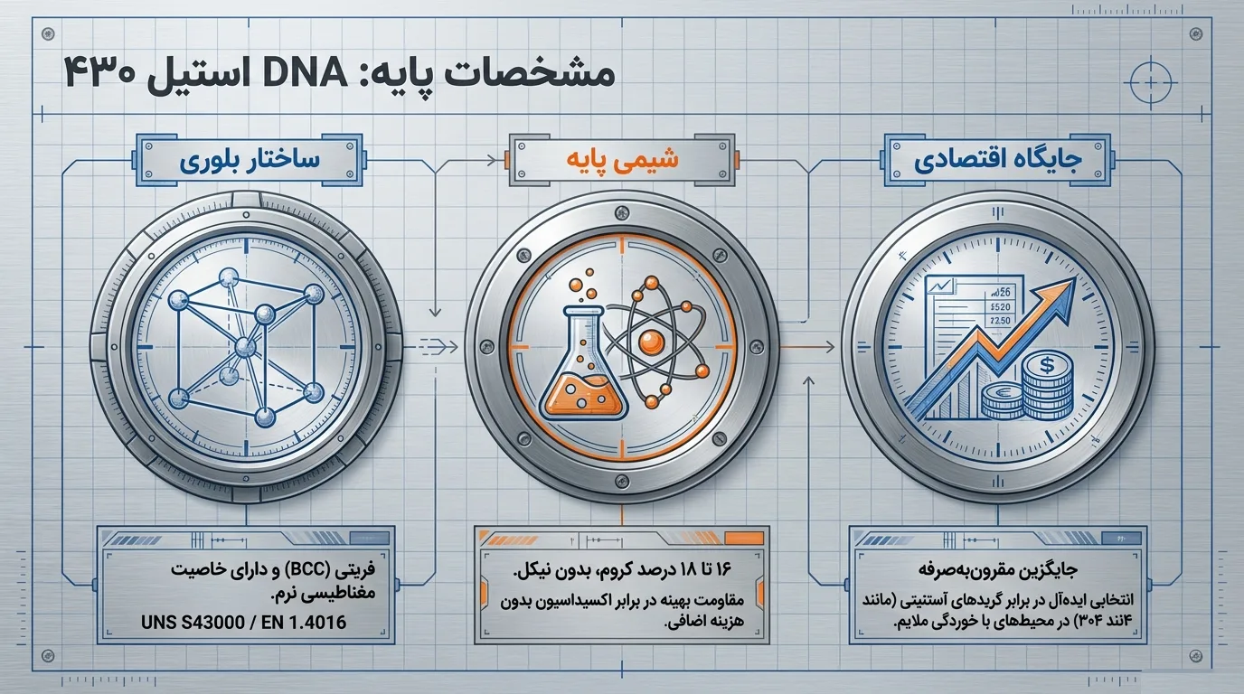 ترکیب شیمیایی ورق استیل 430