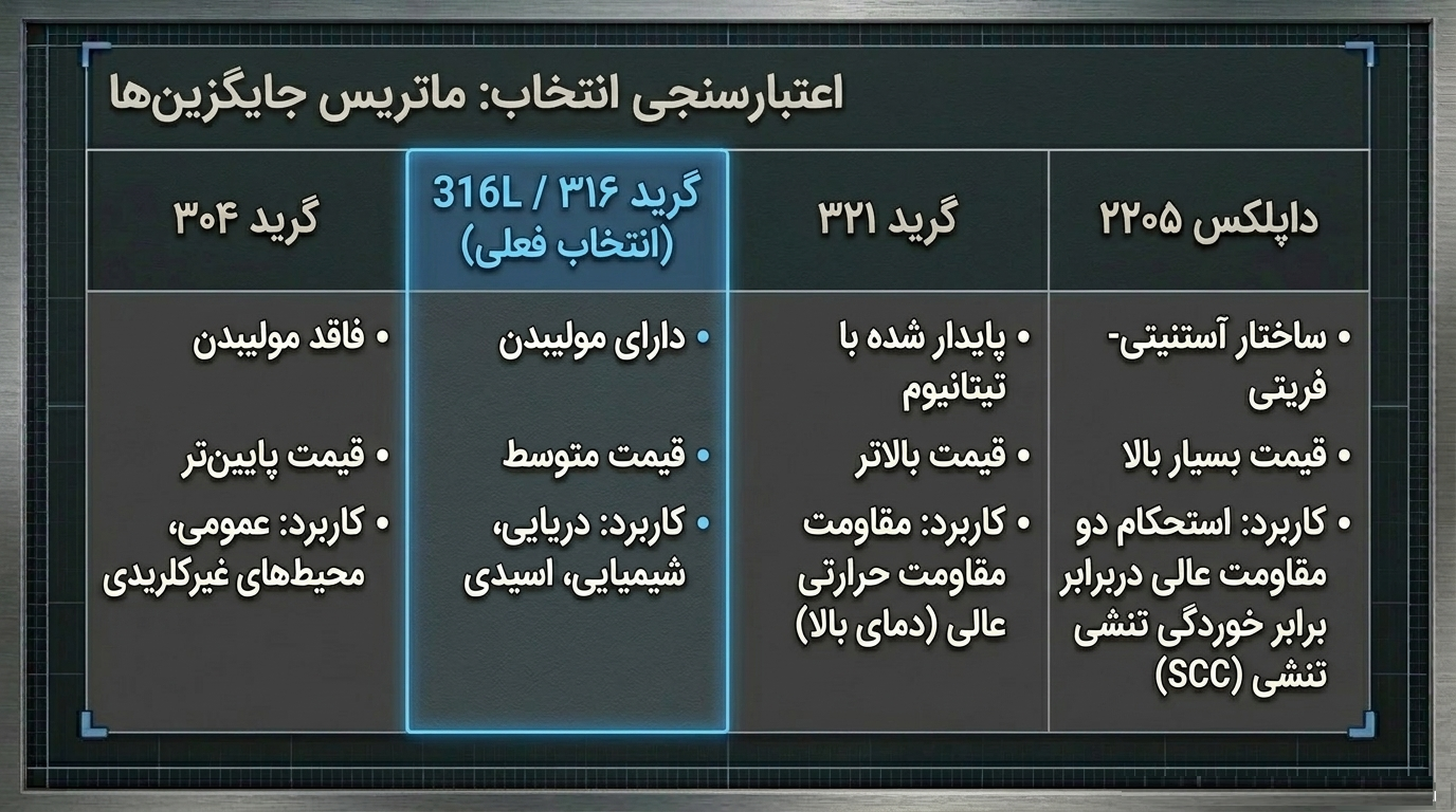 جوشکاری ورق استیل 316 و 316L