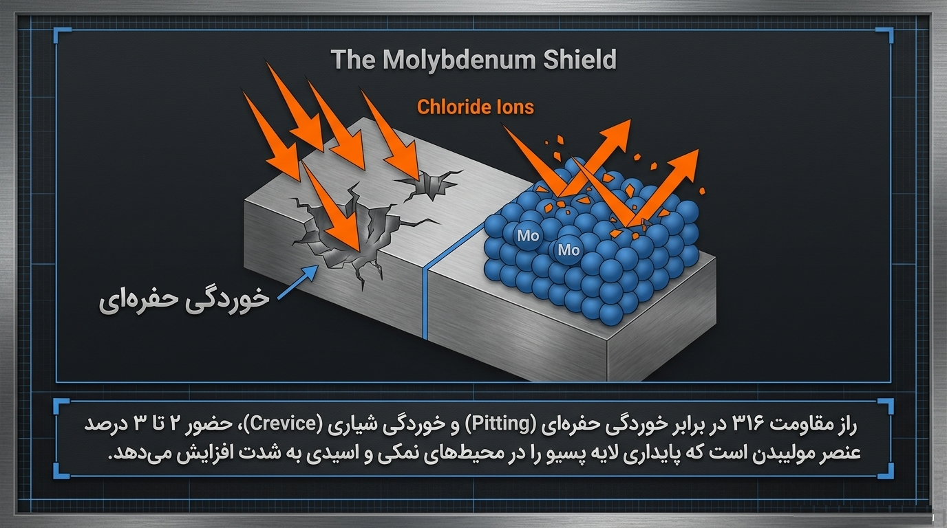 تفاوت ورق استیل 316 و 316L
