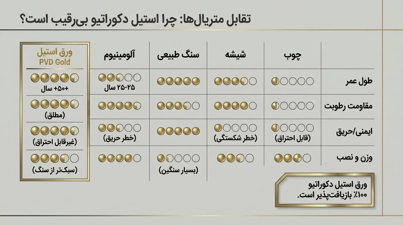 کاربردهای ورق استیل دکوراتیو