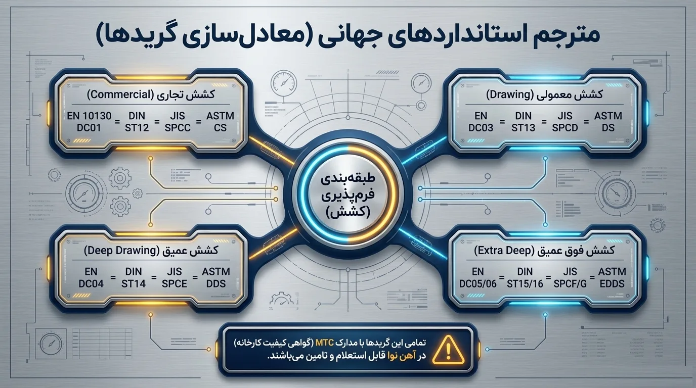 استانداردهای ورق سرد