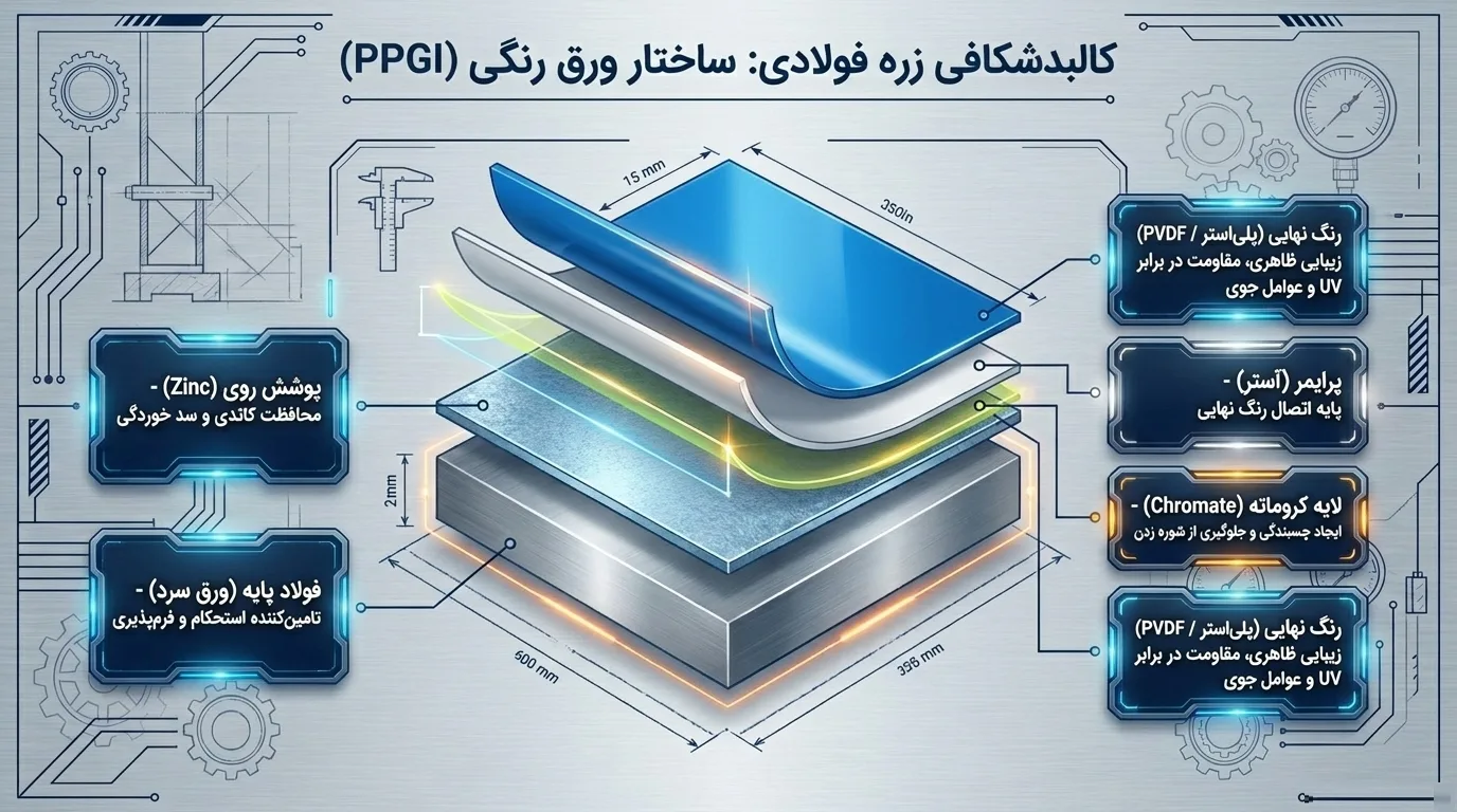 جداول مهم ورق سرد و پوشش دار